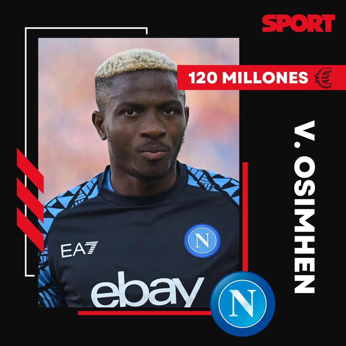 Victor Osimhen (24 años) la 'rompió' la temporada pasada con el Nápoles de Spaletti y sigue siendo la gran referencia ofensiva del cuadro partenopeo