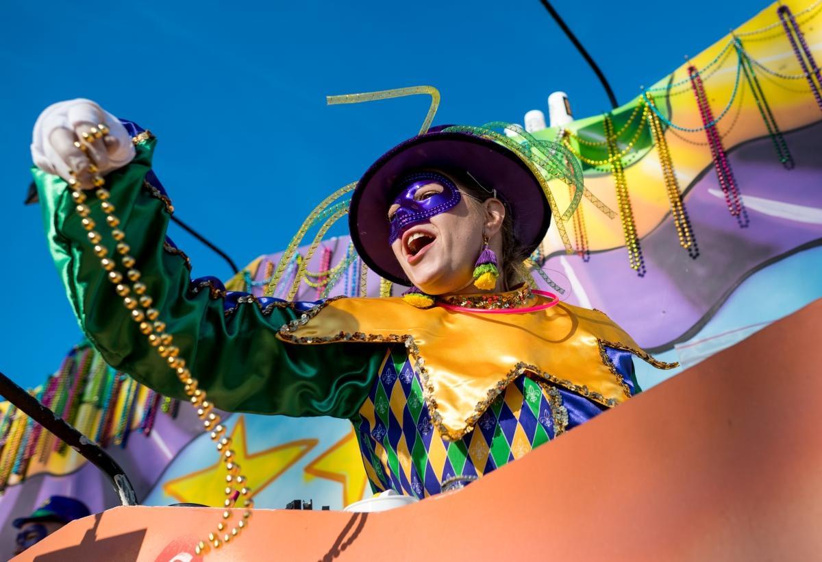 El carnaval 'Mardi Gras' en Nueva Orleans es mundialmente conocido.