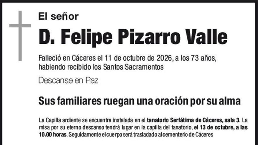 D. Felipe Pizarro Valle