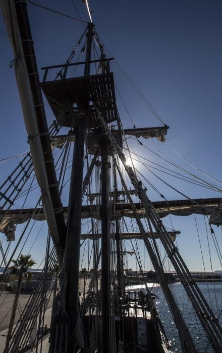 Así es la réplica de los galeones del siglo XVI atracada en Alicante