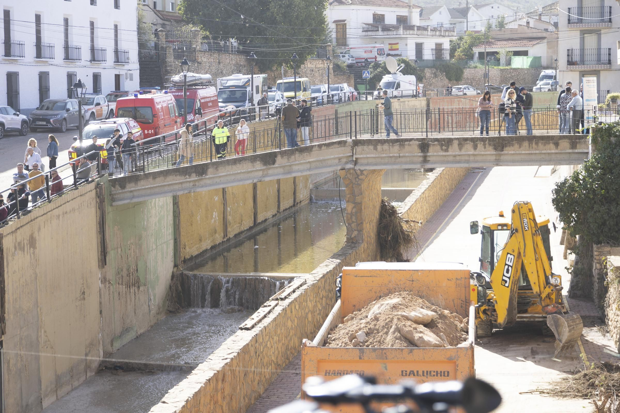 El pueblo de Letur sigue devastado este jueves  tras las fuertes inundaciones