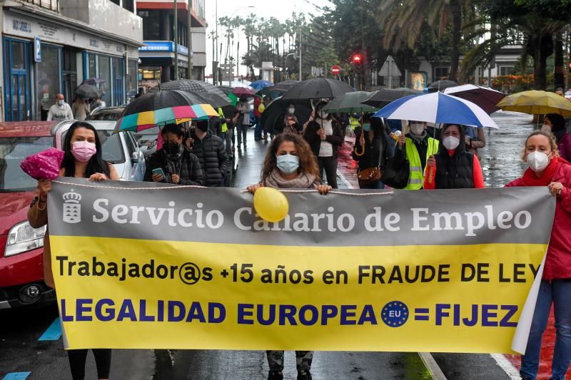 Los interinos siguen con las protestas