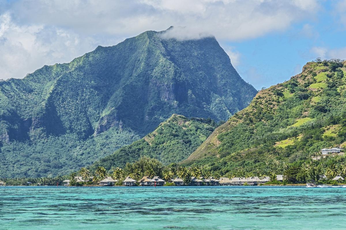 Costa norte de Moorea.