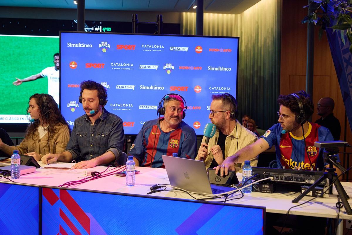El Clásico con SPORT y el equipo de Va de Barça de Ràdio Flaixbac desde el Hotel Catalonia, en imágenes