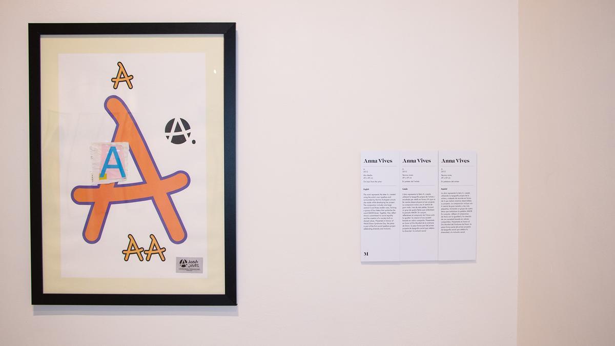 La letra de Anna Vives en el Museo MOCO de Barcelona