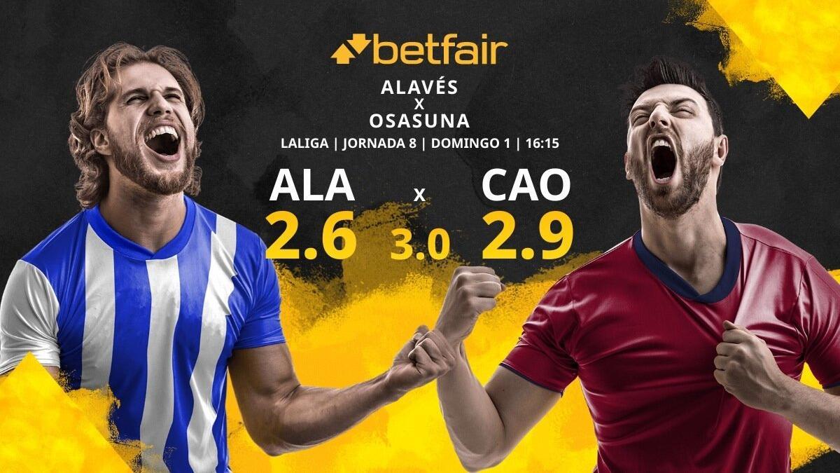 Deportivo Alavés vs. CA Osasuna: horario, TV, estadísticas, clasificación y pronósticos