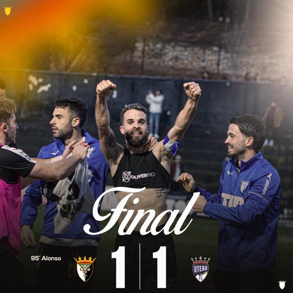 El Tudelano celebra el gol del empate.