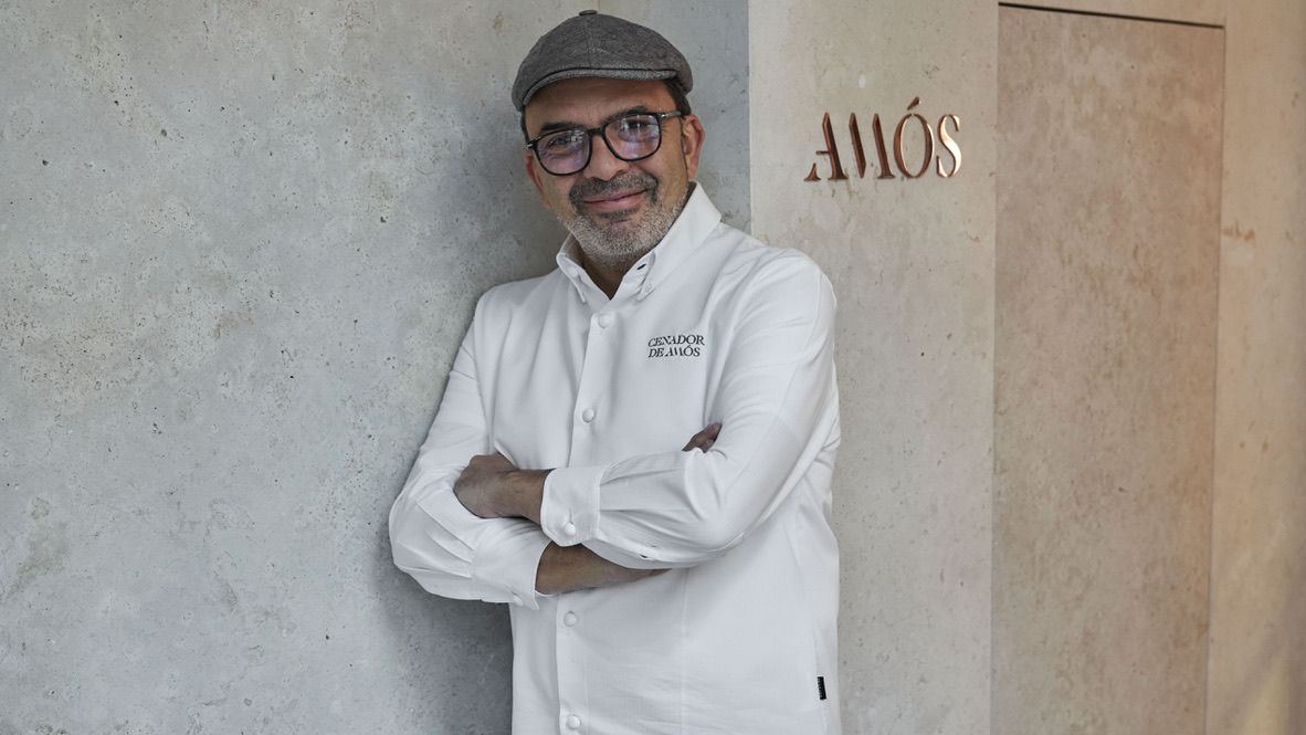 El cocinero Jesús Sánchez  en Amós (Madrid)