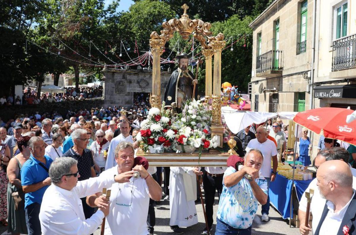 Romería de San Roque, el 16 de agosto de 2023 en Vigo.   | // ALBA VILLAR