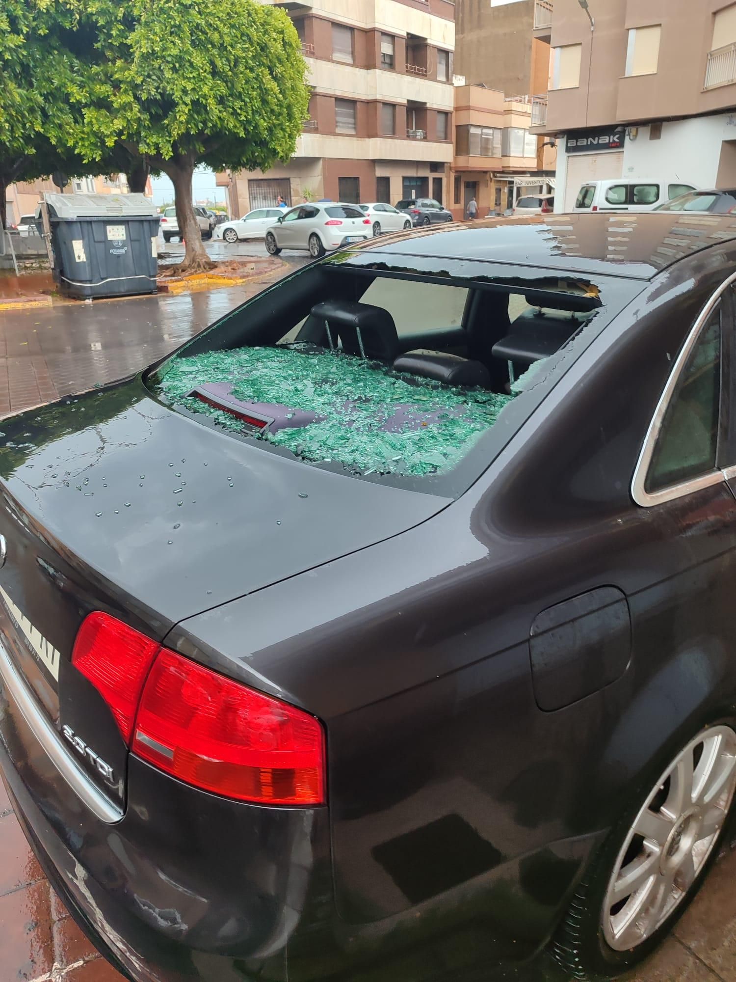 Estas son las consecuencias de la granizada en Vilavella