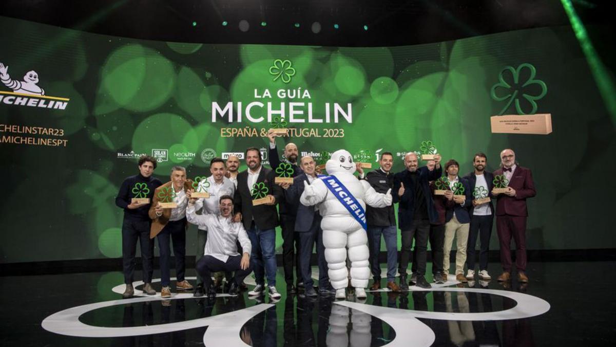 Los cocineros que han conseguido la estrella verde.