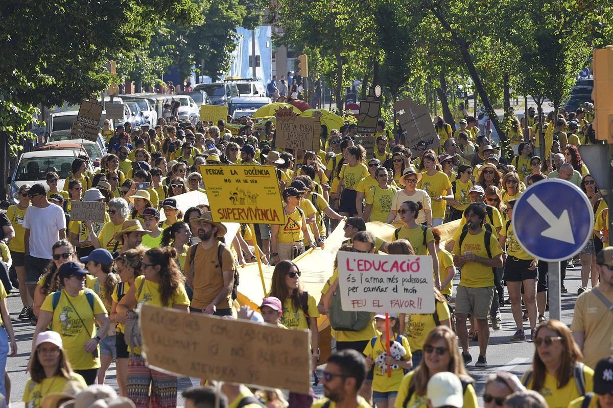 Les imatges de la nova jornada de vaga educativa a Girona