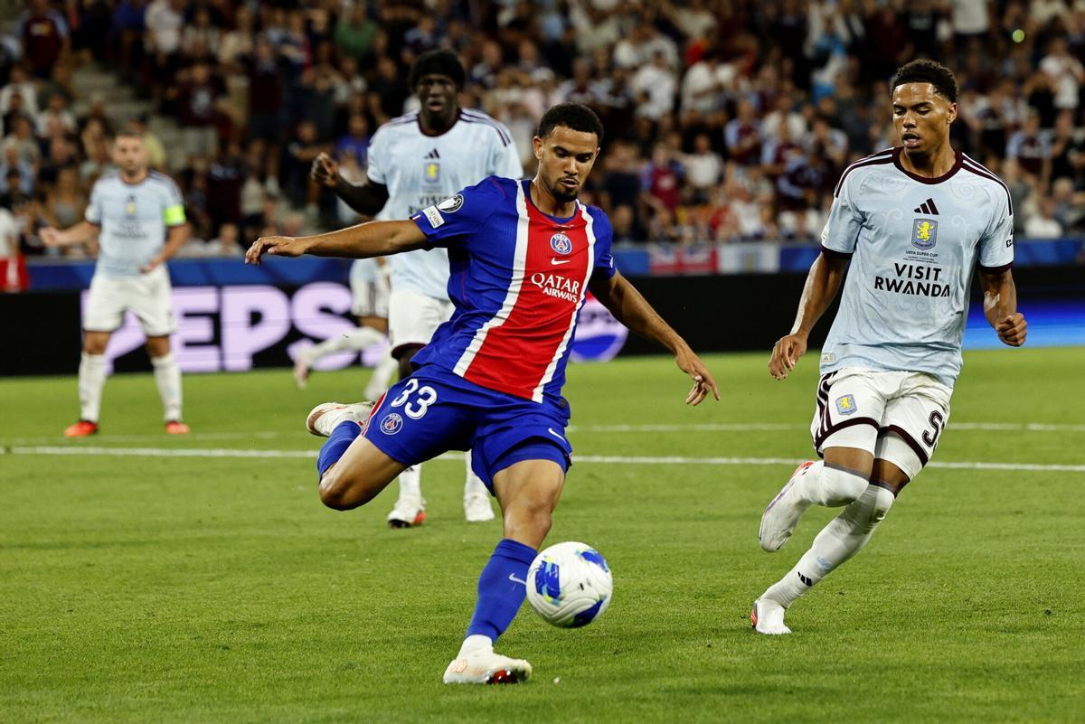 Las imágenes de la final de la Supercopa de Europa: PSG-Aston Villa.