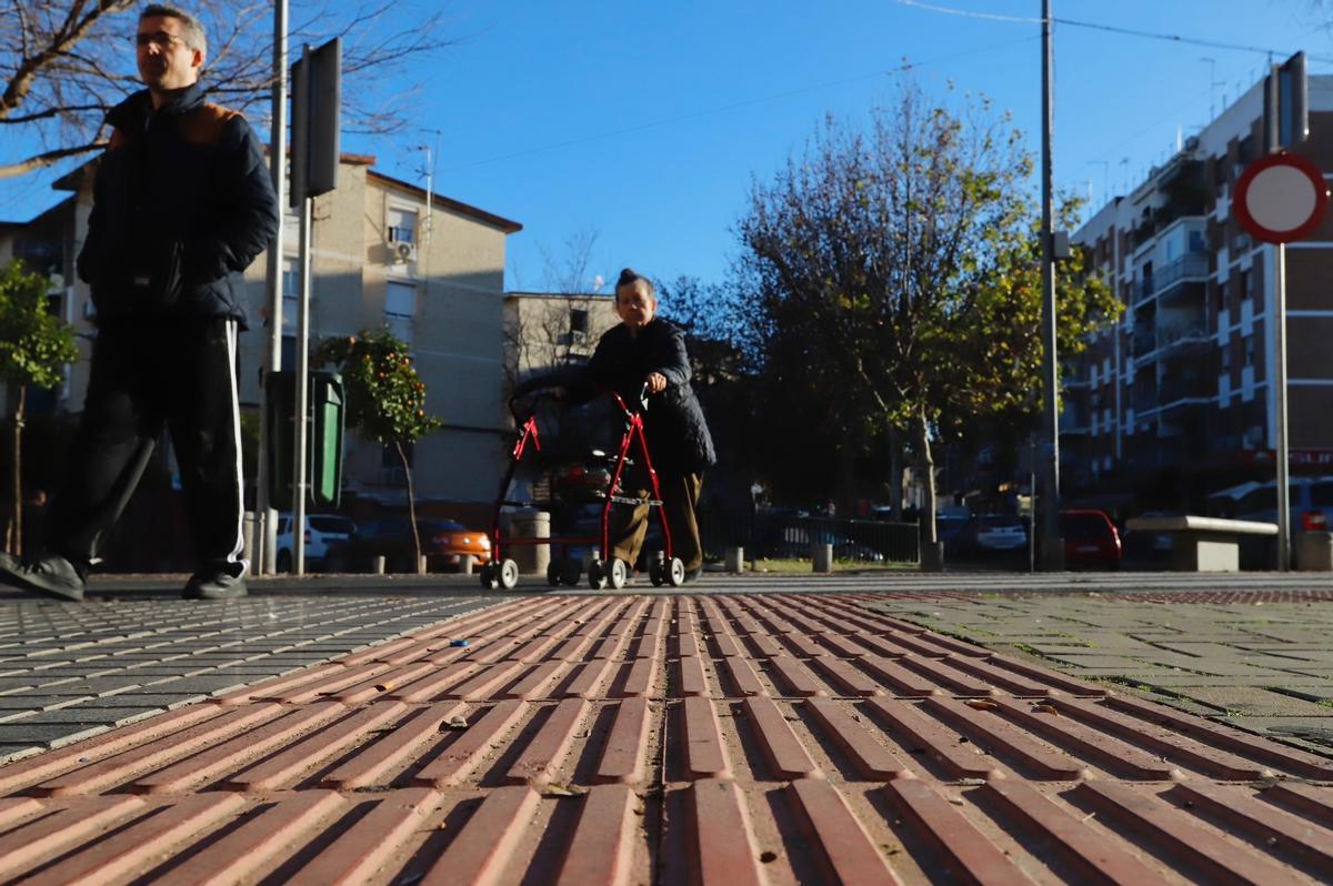 Varias personas pasean por una calle del Sector Sur.