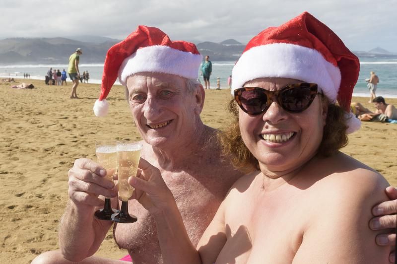 Navidad en la playa de Las Canteras