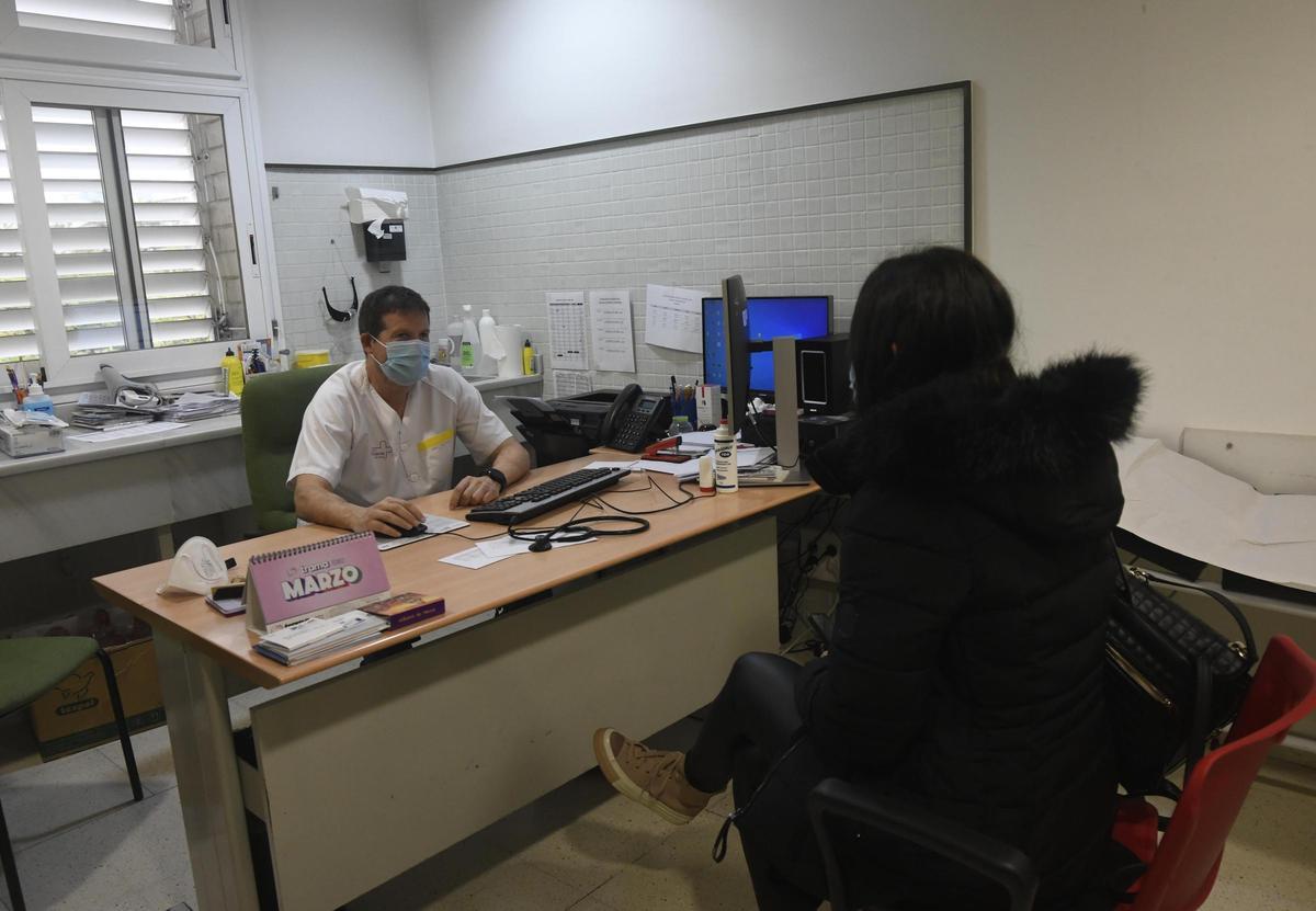 Una imagen de archivo de la consulta de tardes del centro de salud de La Flota en Murcia.