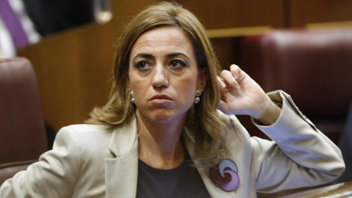 Carme Chacón, en el Congreso, el pasado octubre.