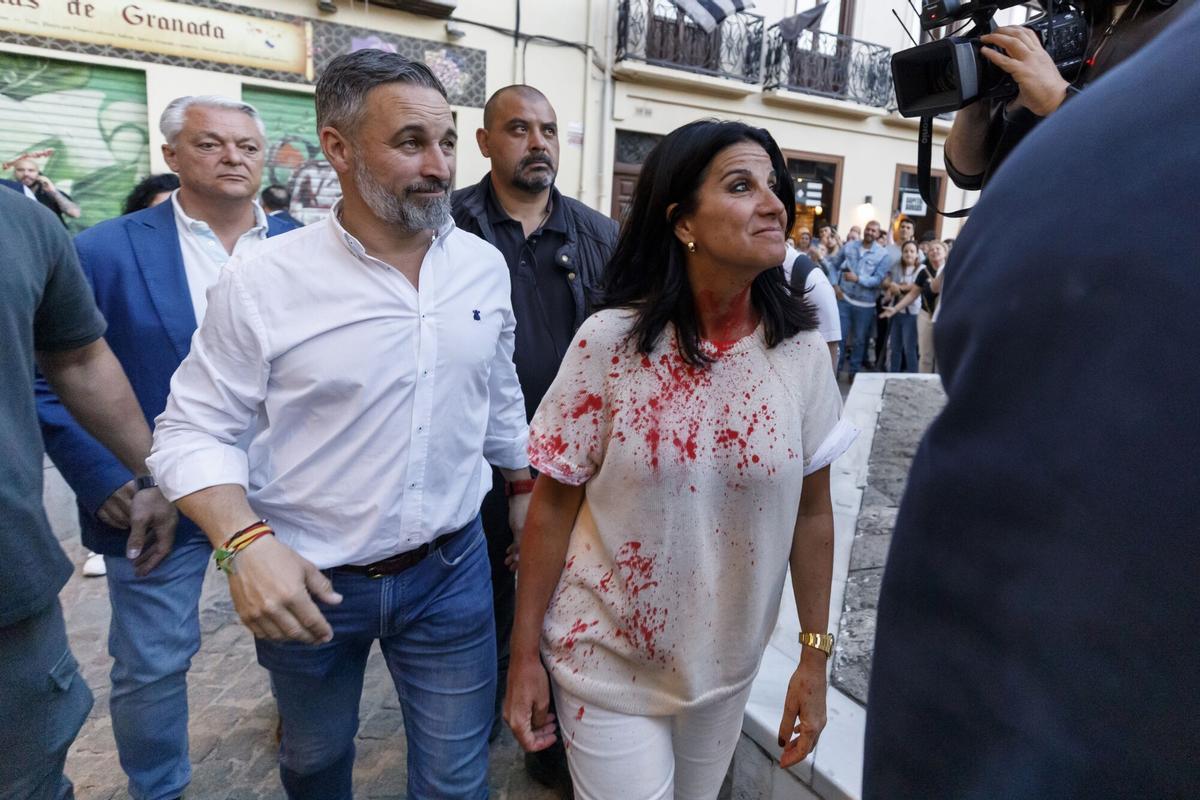 Santiago Abascal en Granada tras los altercados