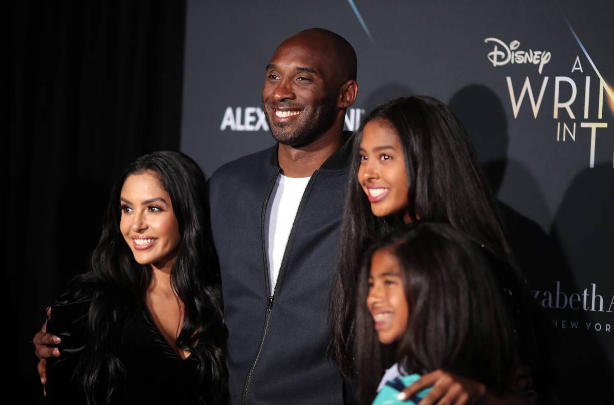 La familia de Kobe Bryant en un evento de 2018