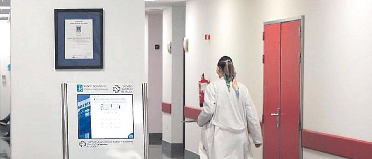 Personal sanitario, en un centro del Sergas.