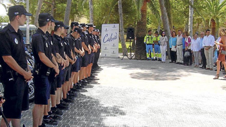 La presentación de la campaña policial para el verano tuvo lugar en Palmanova, ayer.