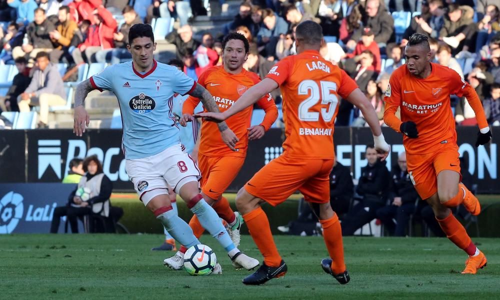 La galería de imágenes del empate entre el Celta y el Málaga en Balaídos