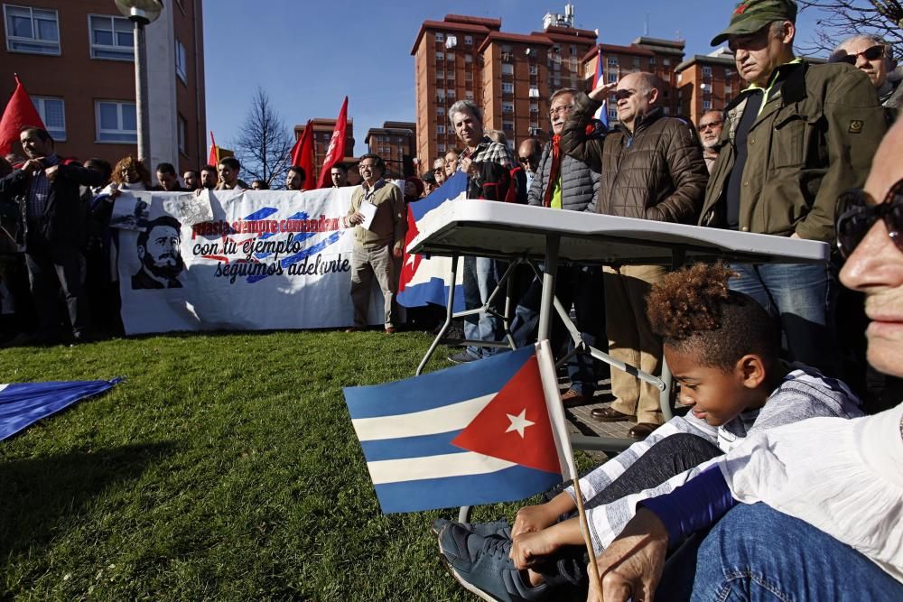 Acto homenaje de los asturianos a Fidel Castro