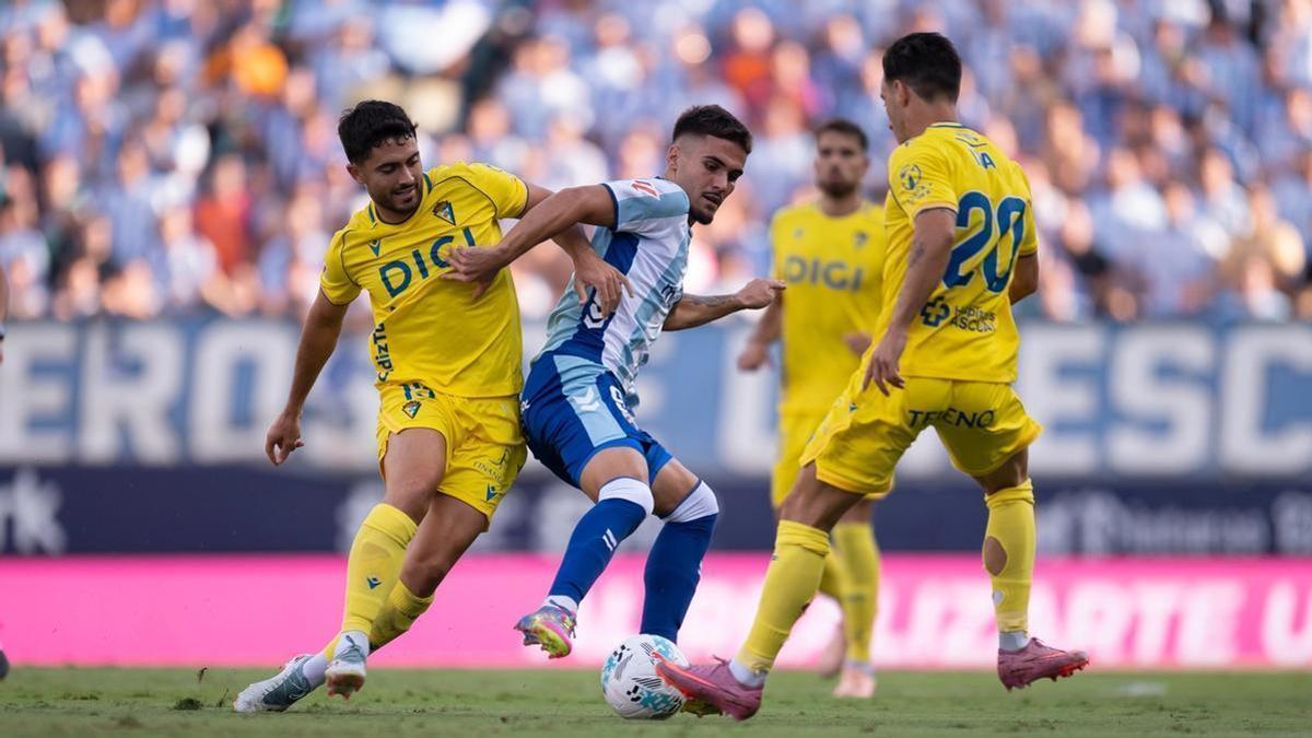 Chupe, durante el partido de la primera vuelta