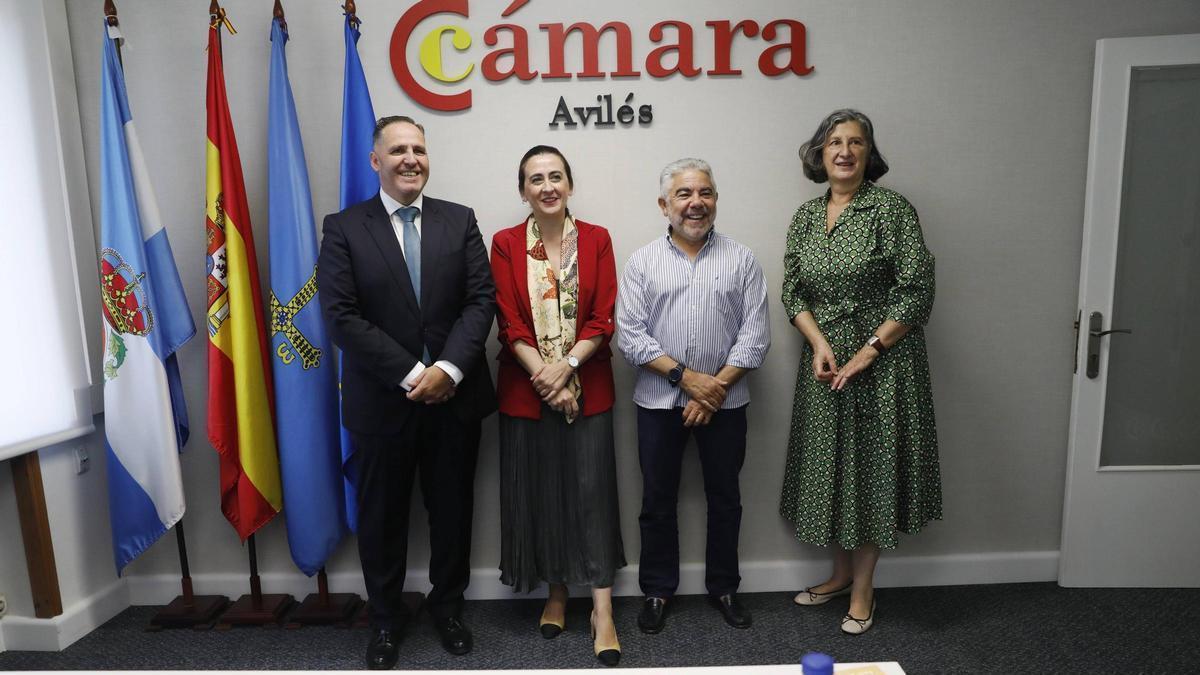 Por la izquierda; José Manuel Vega, Carmen Fernández, Enrique Bermejo y María Jesús García.