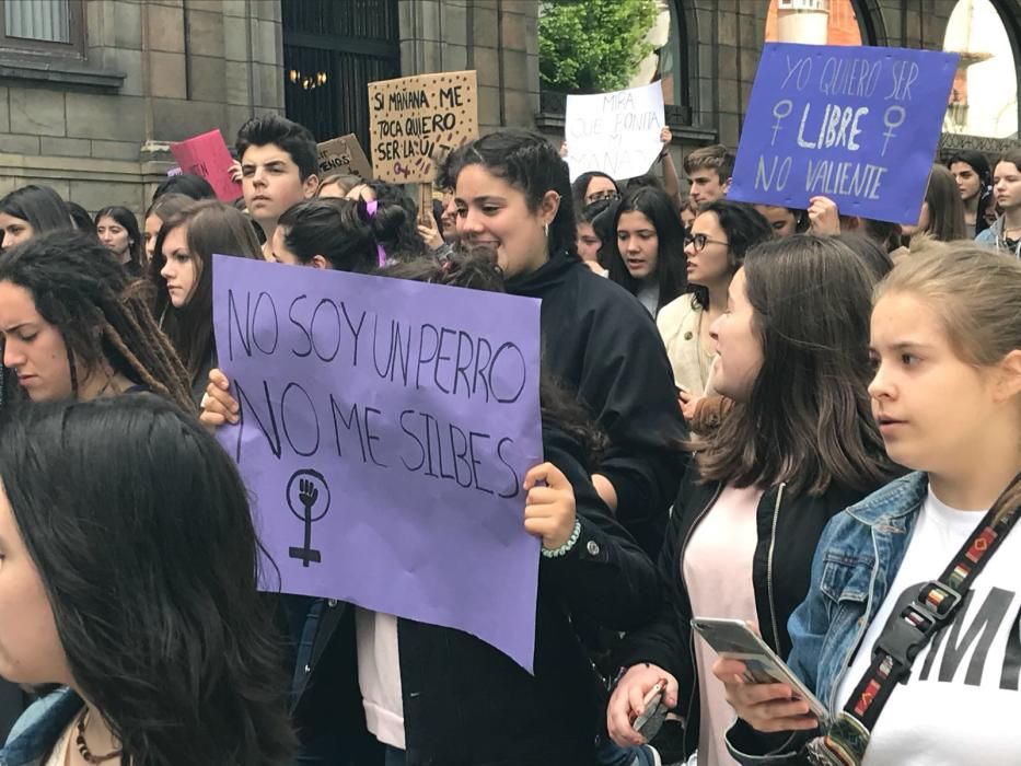 Estudiantes asturianos se manifiestan contra la sentencia de "La Manada"