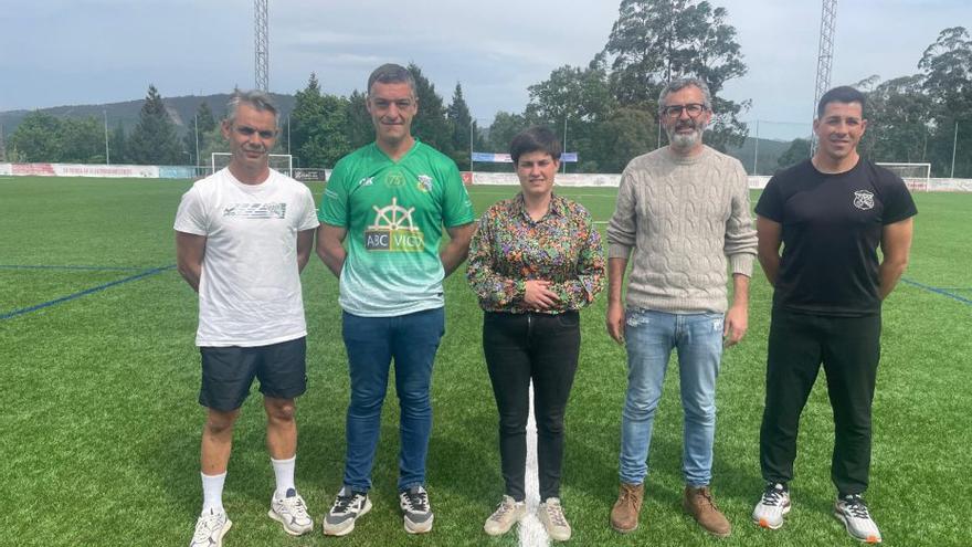 El campo de fútbol de A Mata, primero en Galicia con relleno ecológico