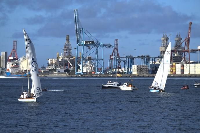 21-09-19 DEPORTES. BAHIA DEL PUERTO. LAS PALMAS DE GRAN CANARIA. Vela latina. Desempate Guanche-Tomás Morales por el título del Campeonato. Fotos: Juan Castro.  | 21/09/2019 | Fotógrafo: Juan Carlos Castro