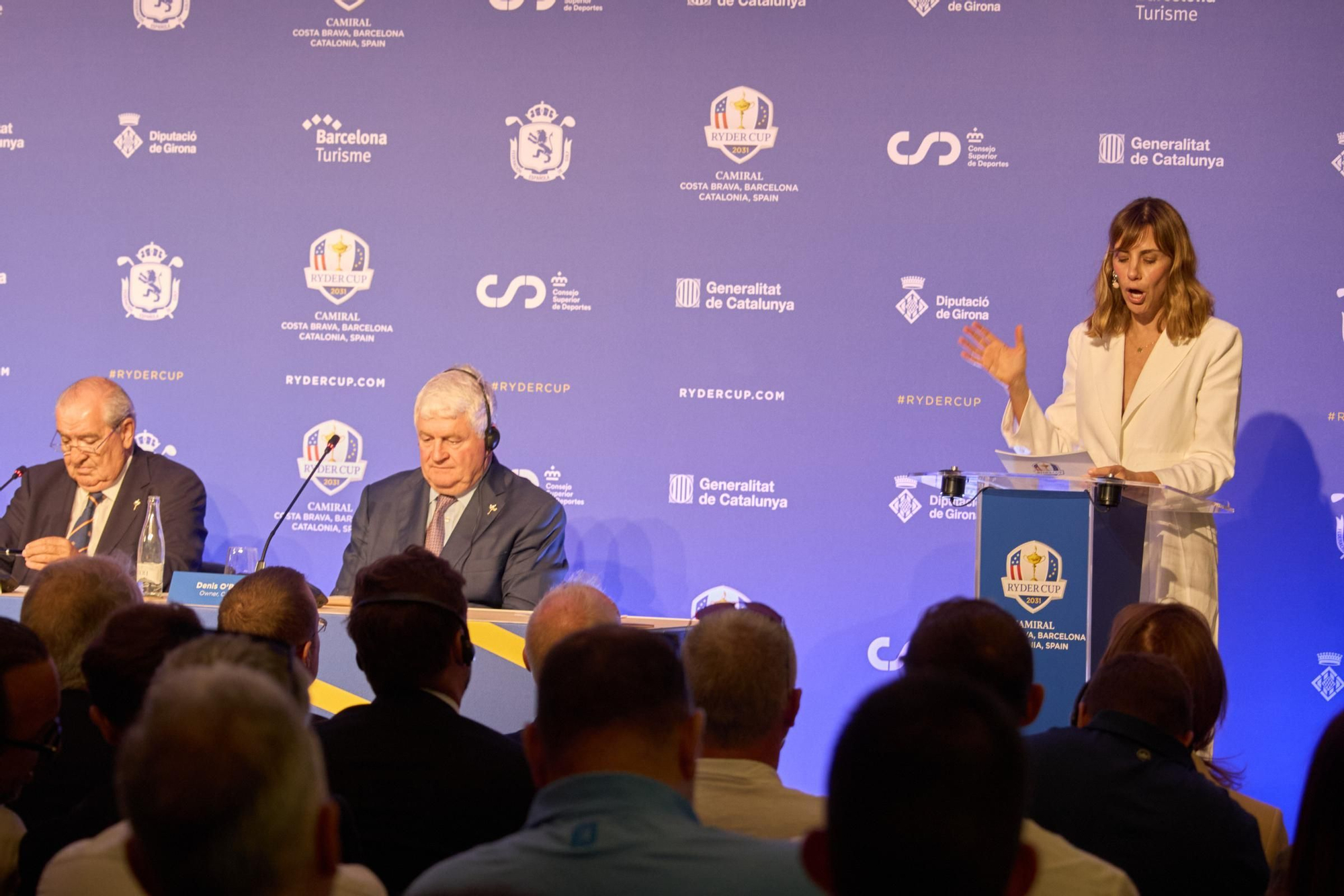 Les imatges de la presentació de la Ryder Cup 2031 a l'Hotel Camiral