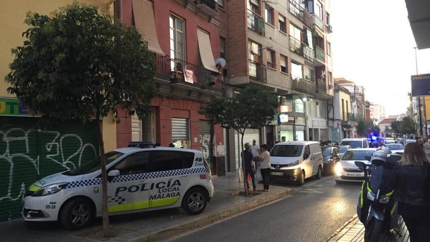 Una imagen de la calle Lagunillas, ayer por la tarde.