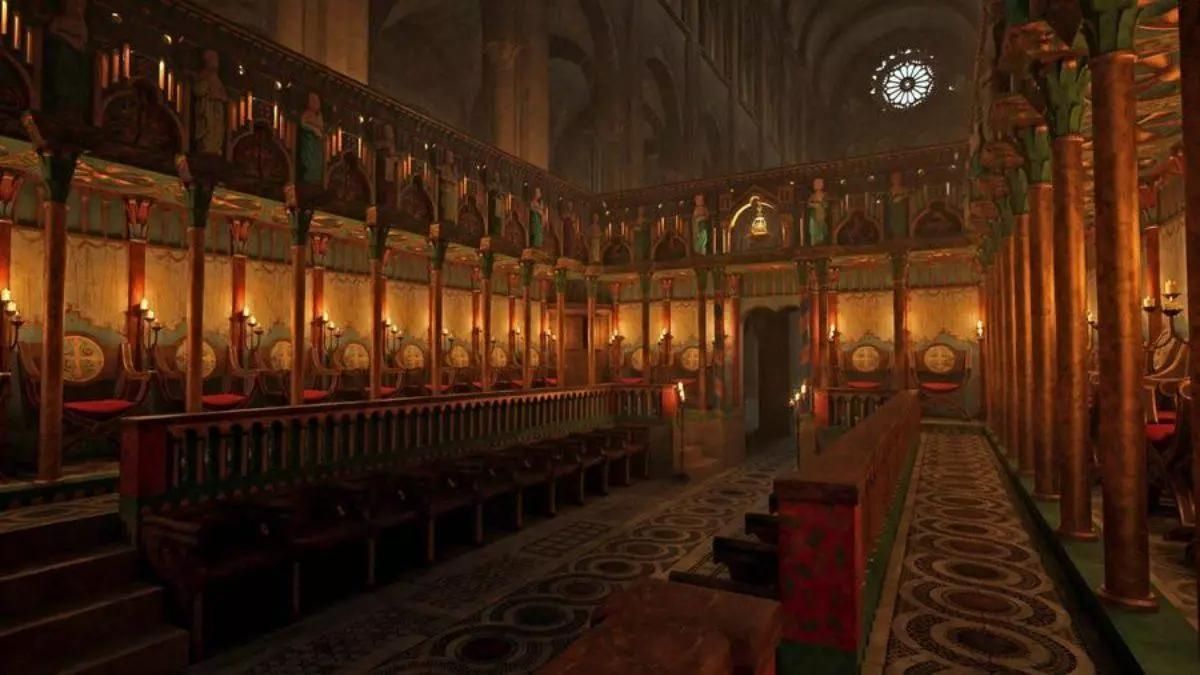 Reconstrucción virtual del coro mateano basada en modelos fotogramétricos.