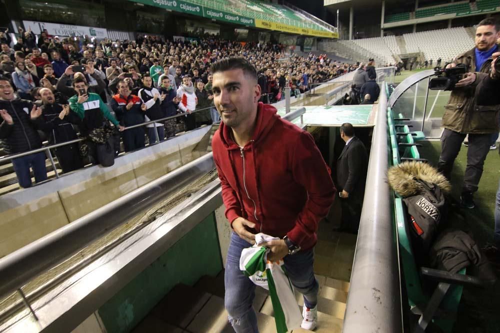 Presentación de Reyes como nuevo jugador del Córdoba.