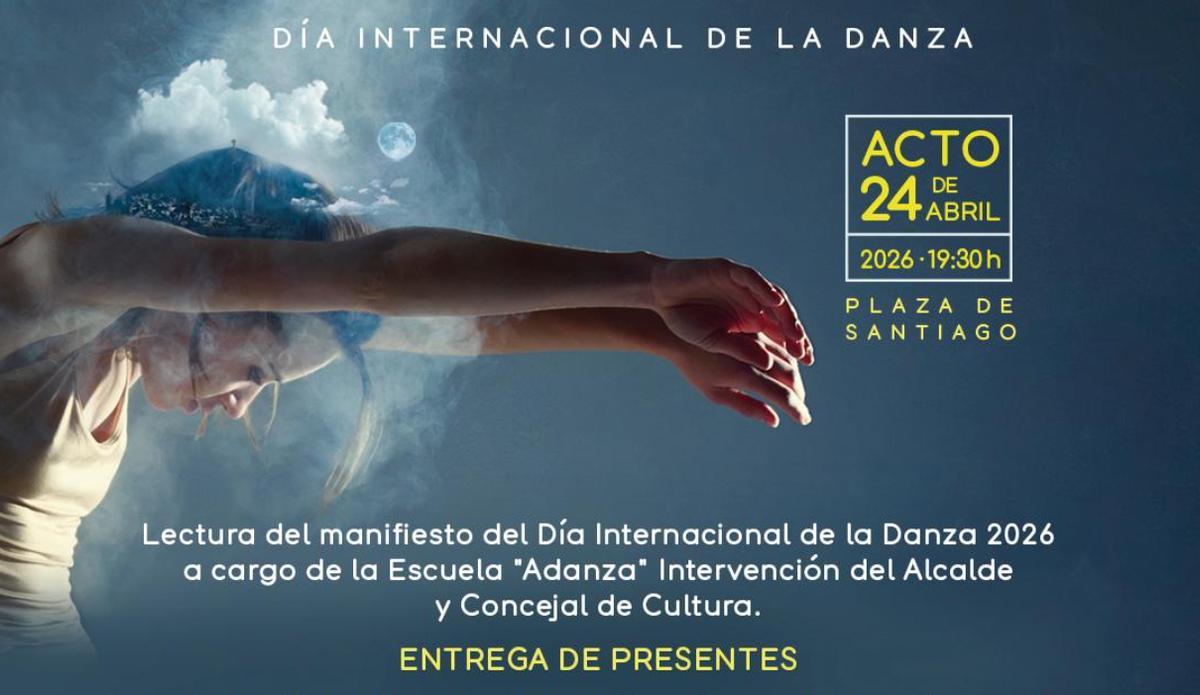 Fragmento del cartel por el Día Internacional de la Danza.