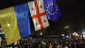 Protesta a gran escala a Geòrgia contra el Govern