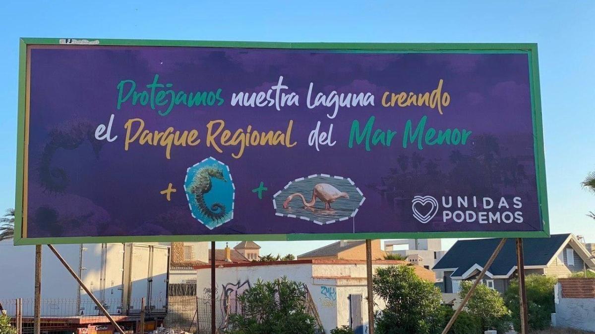 Podemos lanza una campaña para que el Mar Menor sea declarado Parque Regional