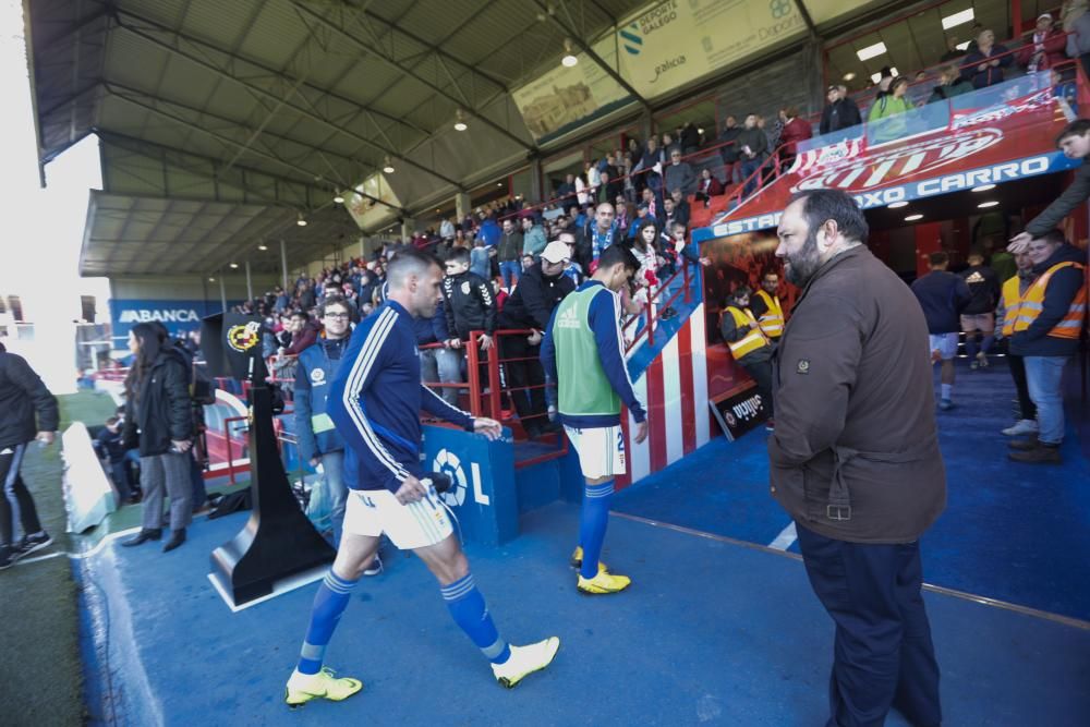 El partido del Oviedo en Lugo, en imágenes