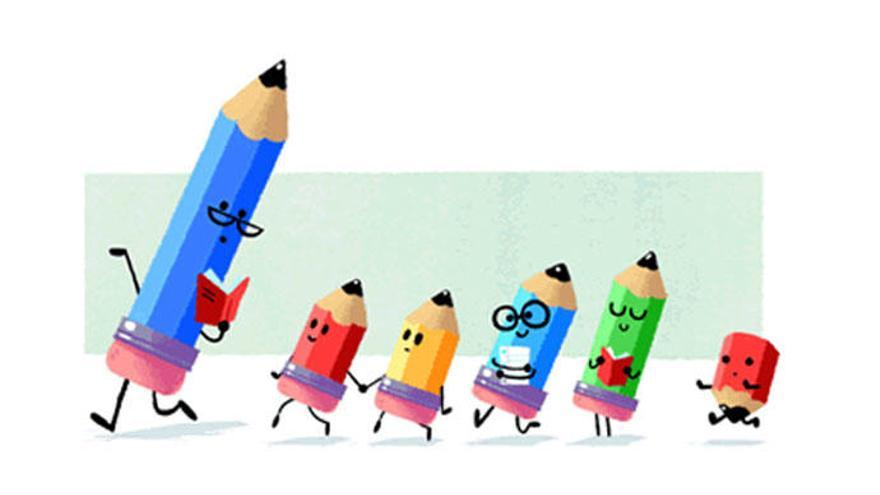 El &#039;Día del Maestro&#039;, en el doodle.