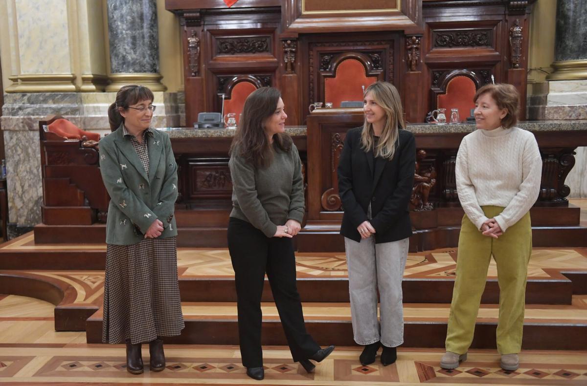 Sesión constitutiva del Consello Local de Igualdade en el Palacio Municipal de María Pita.