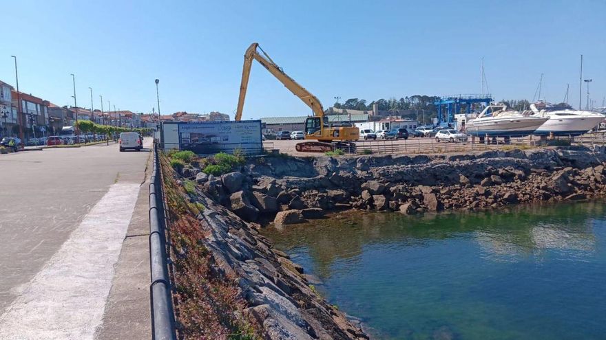 El relleno del puerto deportivo de Baiona, al Congreso