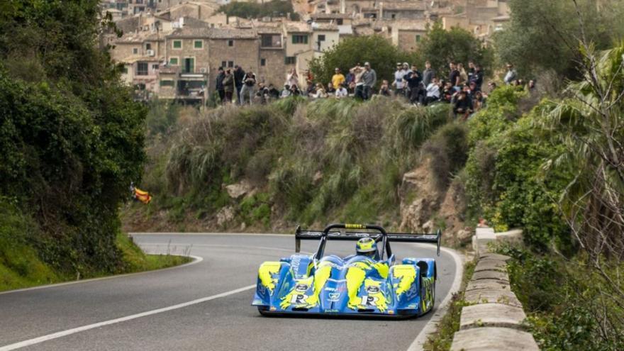 Pedro Mayol, a bordo de su Norma M20F, en la XVII Pujada Valldemossa.