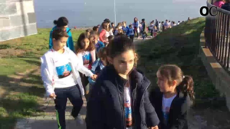 Marcha solidaria en el colegio Emilia Pardo Bazán por la investigación de la leucemia infantil