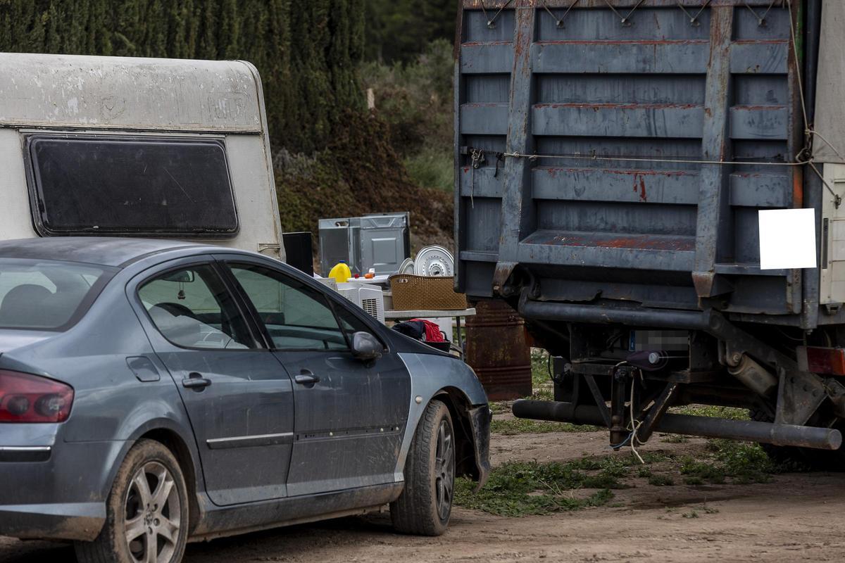 Parking de caravanas en Verdegás, en Alicante