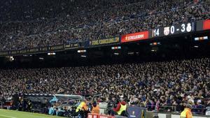 Un aspecto del coloso azulgrana en el partido de Copa entre el FC Barcelona y el Real Madrid (0-4)
