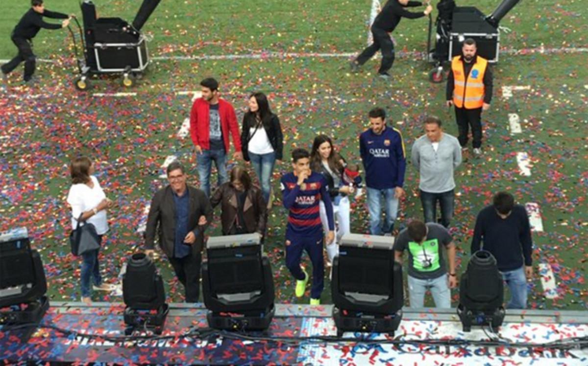 Mart Bartra, en el momento de abandonar el Camp Nou