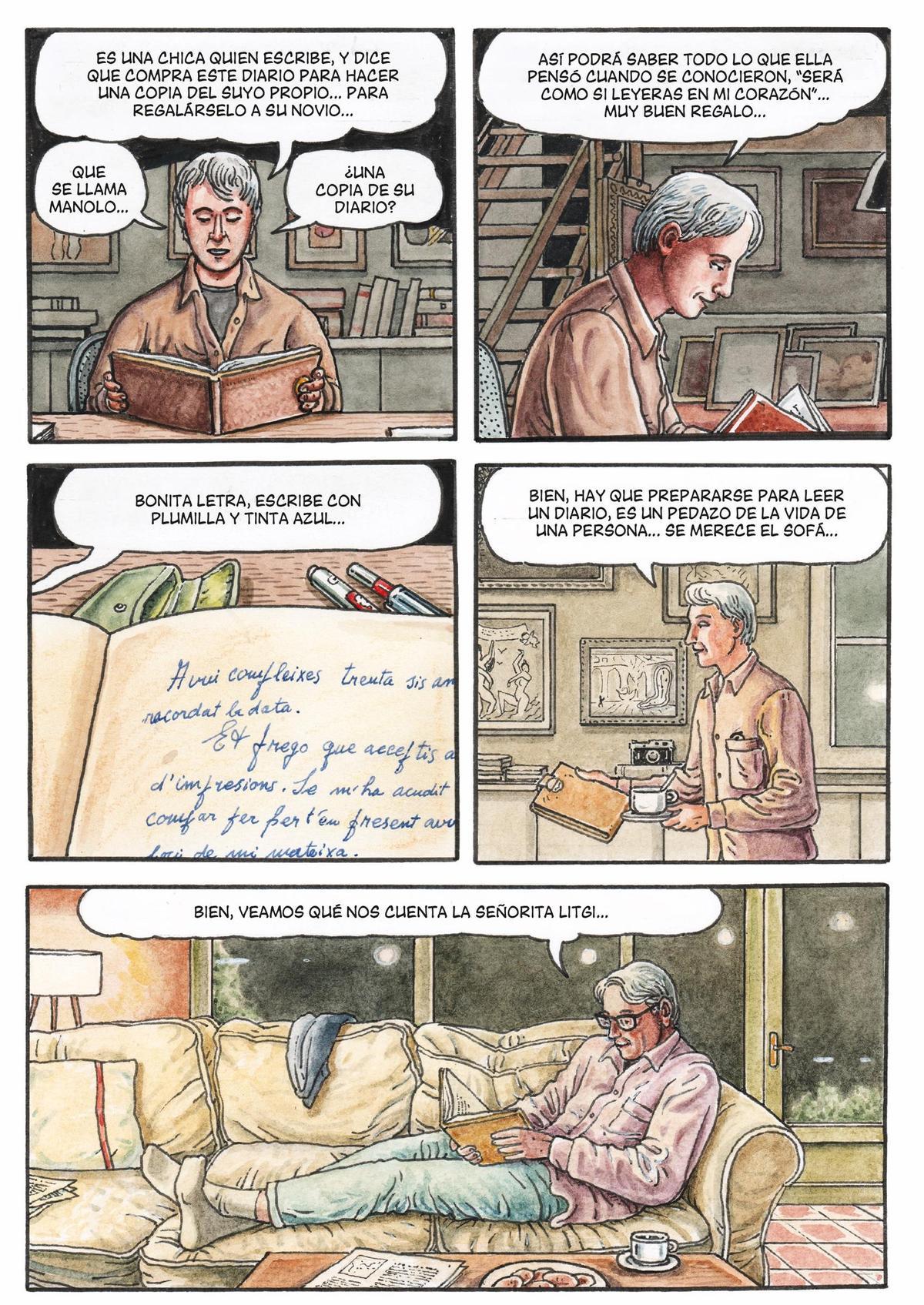 Página del nuevo cómic de Kim.