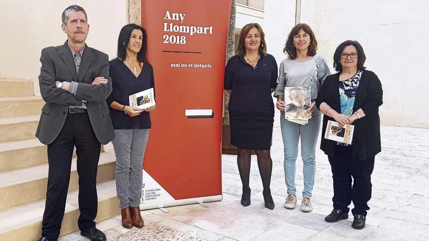 Francesc M. Rotger, Joana Català, Fanny Tur, Marta Fluxà y Pilar Arnau, ayer en Ca n´Oleo.